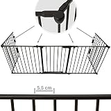 TecTake Kaminschutzgitter Gesamtlänge ca. 300cm 5 Elemente - 2