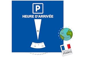 BLAUBODY Disque Bleu de Stationnement Zone Bleue (ÉCOLOGIQUE & Fabriqué en France) Disque Stationnement Carte Horodateur Europeen Parking Stationnement Voiture Accessoires Auto (Garantie)
