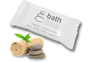 GPQ - Saponette Hotel Bath Time | 500 Pezzi Monodose | Linea Cortesia | Senza Parabeni | Scatola di Sapone Mini per Albergo, B&B, Case Vacanza, Viaggio | Prodotto nell'UE