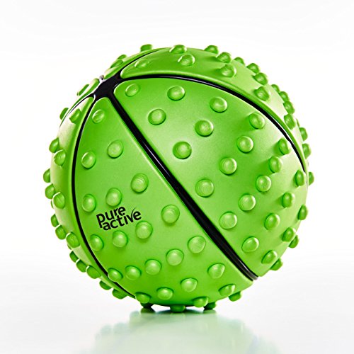 Massageball | Noppenball | Igelball | Faszien-Ball | Faszien-Rolle für Hand, Fuß, Rücken, Nacken | 14 cm, grün