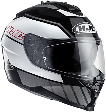 HJC IS-17 TRIDENTS DUAL VISOR MOTORCYCLE HELMET (EXTRA SMALL, BLACK MC5)