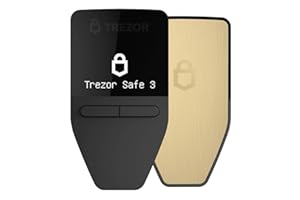 Trezor Safe 3 - Cartera de Hardware Criptográfico Protegida con Elemento Seguro - Compre, Almacene y Administre Activos Digitales de Forma Sencilla y Segura (Solar Gold)