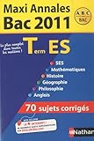 Image de Maxi Annales Tle ES : Sujets corrigés
