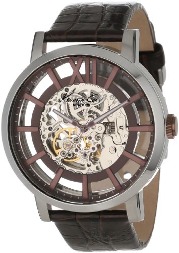 Kenneth Cole Herren-Armbanduhr XL Automatic Analog Automatik Leder KC1921 Kenneth Cole Herren-Armbanduhr XL Automatic Analog Automatik Leder KC1921