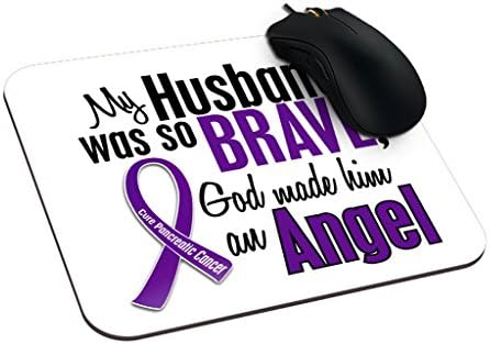 EleganceElegant 9.25" x 7.75" Make Your Own Mousepad Pancreatic Cancer Awareness Print Mouse Pad