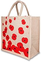 The Royal British Legion Falling Poppy Jute Bag