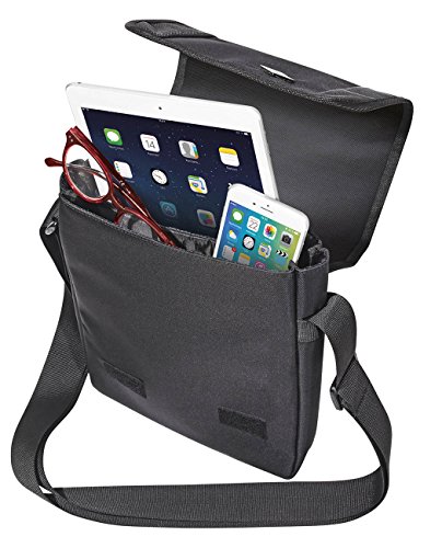 Wedo 595501 Business Messenger Bag Polyester (mit gepolsterter Innentasche für Tablet PCs bis 10,5 Zoll, Hochformat) schwarz - 2