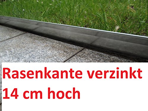 Rasenkante 1 m verzinkt Beeteinfassung Beetumrandung Mähkante Metall Palisade neu