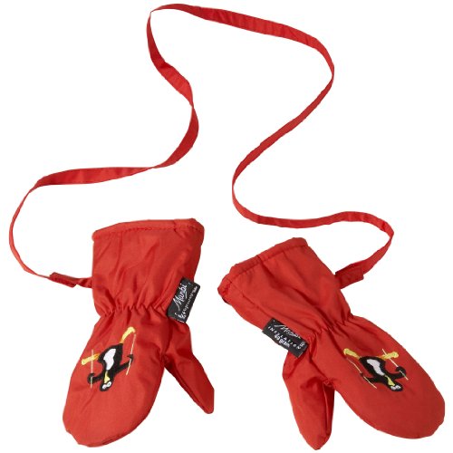 MANBI Kids' Snowflake Mitten, Red, 0-1 Years