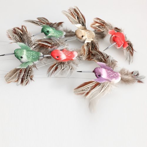 SAGUARO® Solar-Strom Flatternde Kolibri Solarkolibri Garten Rasen Dekoration Ornament Zufällig Farbe - 4