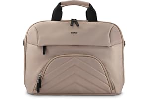 Hama Torba na laptopa 15,6-16,2 cala (biznesowa, lekka, na ramię, do laptopa, na notebooka, uniwersalna, z przegródkami, duża) beżowa