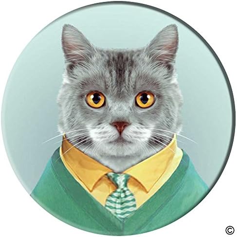 Expanding Stand and Grip for Smartphones and Tablets, Multi-function Mounts and Stands Kit Car Mount iPhone Holder Collapsible Black - Cat