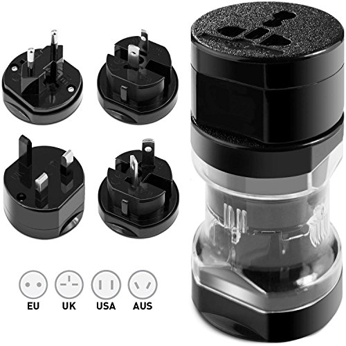 Pruthvik™Universal International Travel Plug Adapter Set Travel Plug Adapter Set Universal WorldWide International Charger Multi-Socket Outlet Travel Adapter Adaptor Plug Charger For USA UK AUS Europe - 2 Year Warranty with Pruthvik Enterprise RS.289 (94.00% Off) - Amazon