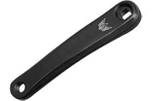 MUXSAM Bike Crank Arm Left 170mm Rhombus Inner Hole Aluminum Alloy Black Single Speed Crankset for Mountain Bike