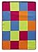 Funky Multi Coloured Non Slip Vibrant Childrens Bedroom Mats 100cm x 150cm