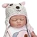 Produktbild ZIYIUI 18 Zoll Ganzkörper-Silikon Vinyl Reborn Baby Doll Rosa Edler als Baumwollkörper 45 cm Neugeborene Babypuppe