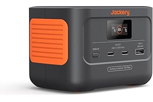 Jackery Explorer 100 Plus, 99Wh/31000mAh Portable Power Station with LiFePO4 Battery 128W Output, Palm-sized Backup Battery for Business Trips and Outdoor Exploration