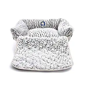 Callas Rio and Me Cozy Pet Dog Bed Furniture and Sofa Cover Protector for Dogs and Cats (Grey)