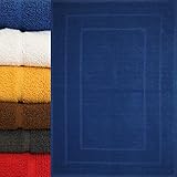 Duschvorleger, Badematte, Frottee, Frottier, 50 x 70 cm, uni einfarbig, Badvorleger, Baumwoll Mischgewebe (50627) (rot)