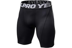 CHEN Pantalones Cortos de Compresión Hombre Mallas Cortas Running para Deporte, Fitness, Gym