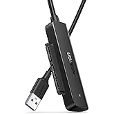 UGREEN USB 3.0 to SATA Adapter, 2.5 Hard Drive Reader, Plug and Play 2.5 SATA to USB Adapter Cable, UASP & TRIM, Tool-free Ex
