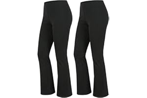 FAIRY TRENDZ Ladies Trousers Elasticated Waist – Work Trousers Women Bootcut Stretch Pull On Pants for Office, Nurse Uniform & Yoga Comfort High Rise Smart Formal Casual Wear