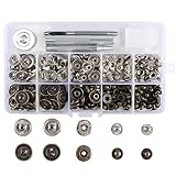 druckknöpfe 20 mm silber 【Zwei Farben】 Die Nieten Knöpfe verfügt 2 Farben: Bronze Silber. Vollkommende Ersatzknüpfe zur unterschiedliche Kleidung und Verzierung zu Ihrem Handwerk.