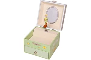 Trousselier - Il Piccolo Principe Carillon Bambino - Scatola dei Tesori e Carillon Bambina e Bambino - Regalo Bambini - Fosforescente - Musica La Valse d'Amélie Poulain - Regalo Battesimo Bimbo