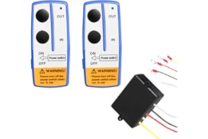 ANCLLO 12V Winch Remote Controller Wireless Winch Remote Control Kit? for Car Truck?Remote Range 100 Feet