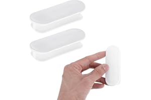 JIEYAO 6 Stück Balkontürgriff Kleben, Selbstklebend Griff Balkontür Ohne Bohren Balkontürgriff Außen zum Kleben Terrassentür Griff Kunststoff Möbelgriff für Fenster Glastür Fenstergriff Schubladen