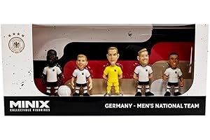 MINIX - DFB Allemagne - Pack de 5 - Figurines PVC 7 cm - A (Ter Stegen/Werner/Rudiger/Fullkrug/Musiala)