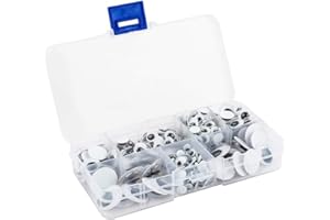 ‎IDEEN MIT HERZ Ideen mit Herz Wackelaugen | Kulleraugen | selbstklebend | 7 Größen | 360 Stück | Augen zum Aufkleben, Bastelaugen, Klebeaugen | ideal zum Basteln