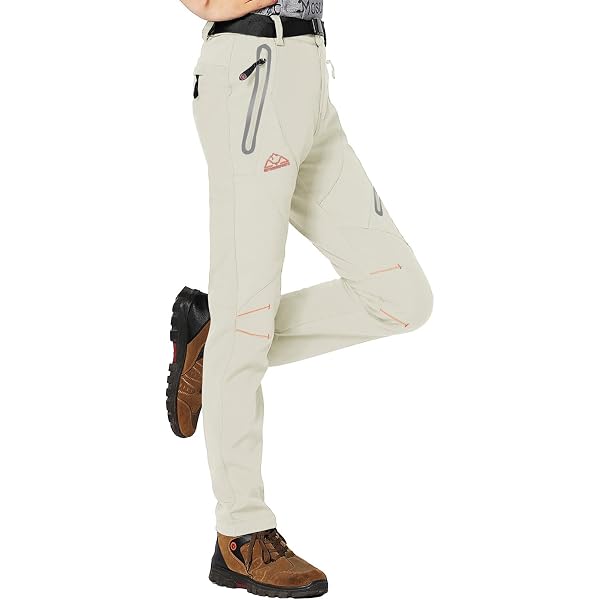 Generisch - Pantaloni da donna per escursioni, impermeabili, caldi, con fodera, ideali per sci, snowboard, termici, antivento, da trekking, da escursioni, da arrampicata, da caccia, Lilla, S