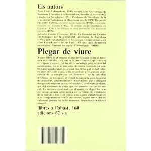 Plegar de viure.: Un estudi sobre els suïcidis