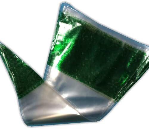 Octopus Crafts 50 Green Cone Sweet Bags - Cello Party Candy Display - Clear Cellophane - Kids Childrens Birthday Favours Food Safe