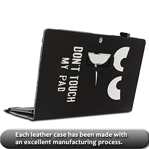 Lenovo Miix 310 Hülle Case, Infiland Slim Fit Folio PU-lederne dünne Kunstleder Schutzhülle Cover Tasche für Lenovo Miix 310 25,65 cm (10,1 Zoll HD) x5-Z8350 Tablet PC(mit Auto Schlaf / Wach Funktion, Tablet und Tastatur sind nicht entgehaltet)(Große Augen) - 7