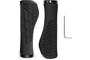 GOUNNU Puños Bicicleta Ergonomicos Mangos Bicicleta Antideslizante Caucho Manillar Bicicleta De Diámetro 22,2mm Empuñadura Bicicleta para MTB, BMX, Montaña, Bici Plegables