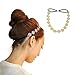 HOUSWEETY New Lovely Metallic Sweet Lady Hollow Rose Flower Elastic Hair Band Fashion Headbands (Gloden Flower)