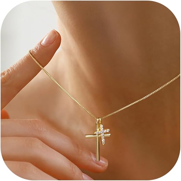 TINGN Gouden ketting voor dames, 14 karaat goud vergulde ketting met klaverblad, glanzende zirkonia, schattige vlinderstation, halsketting, gouden ketting, dames, bruiloft, eindexamenbal, geschenken