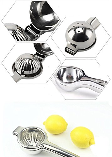 Edelstahl Zitronenpresse Orangenpresse Limettenpresse Lemon saftpresse manuell saftpresse f. Zitronen Apfelsine - 4