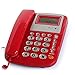 Produktbild AUED Schnurlostelefon Festnetztelefon Desktop-Taste Schnurlostelefonraum Anruferkennung für Privatanwender Blitzschutz Hotelbad Home Office,Rot