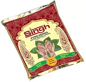 Singh Pure Henna Rachni Mehandi Powder, 1kg - Brown