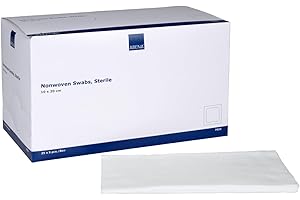 ABENA Gasas Estériles (10 x 20 cm) | Grandes Esteril compresas de Gasa no tejidas con 4 capas | de Tejido no Tejido para el Cuidado de Heridas Apósitos de uso médico (1 caja = 125 unidades)