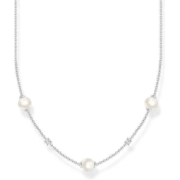 Hemels J.- Parel Model- Zilveren Ketting - Dames- 43cm- Het Is Anti Allergeen Zilver 925 Sterling Zilveren Ketting Roos