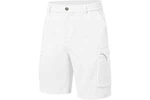 YuKaiChen Men's Cargo Short Combat Shorts Twill Summer Casual Shorts with Multi Pockets and Zip Fly