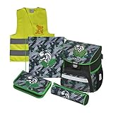 Setinhalt: Ranzen + Sportbeutel + Federtasche (gefüllt) + Faulenzer + Becky School Kinderwarnweste + Namensclip