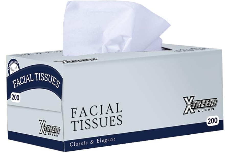 Xtreem Clean Classic and Elegant Facial Tissues Paper 200-Pieces
