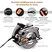 Scie Circulaire, Tacklife 1500W, 2 Lames Ø185mm (40T&24T) et Compatible avec 190mm,...