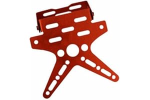 PolarLander Regolabile Regolatore di Registrazione del Motociclo Reggiseno del Supporto della Piastra Universale Rosso Universale