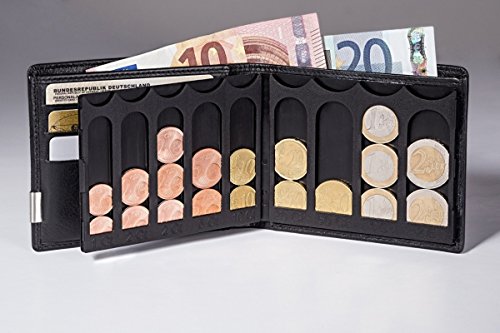Preisvergleich Produktbild Nappa Geldbörse mit Euro Münzcontainer